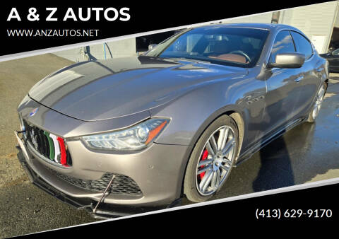 2015 Maserati Ghibli for sale at A & Z AUTOS in Westfield MA