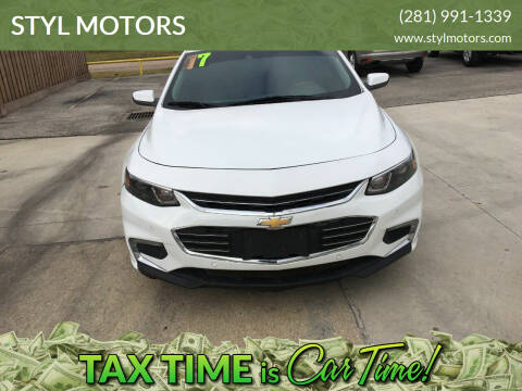 2017 Chevrolet Malibu for sale at STYL MOTORS in Pasadena TX