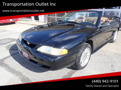 1998 Ford Mustang for sale at Transportation Outlet Inc in Eastlake OH