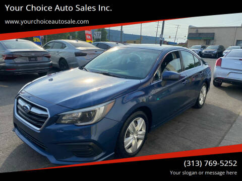 2019 Subaru Legacy for sale at Your Choice Auto Sales Inc. in Dearborn MI