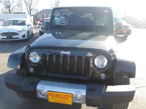2014 Jeep Wrangler Unlimited for sale at River City Auto Sales in Cottage Hills IL