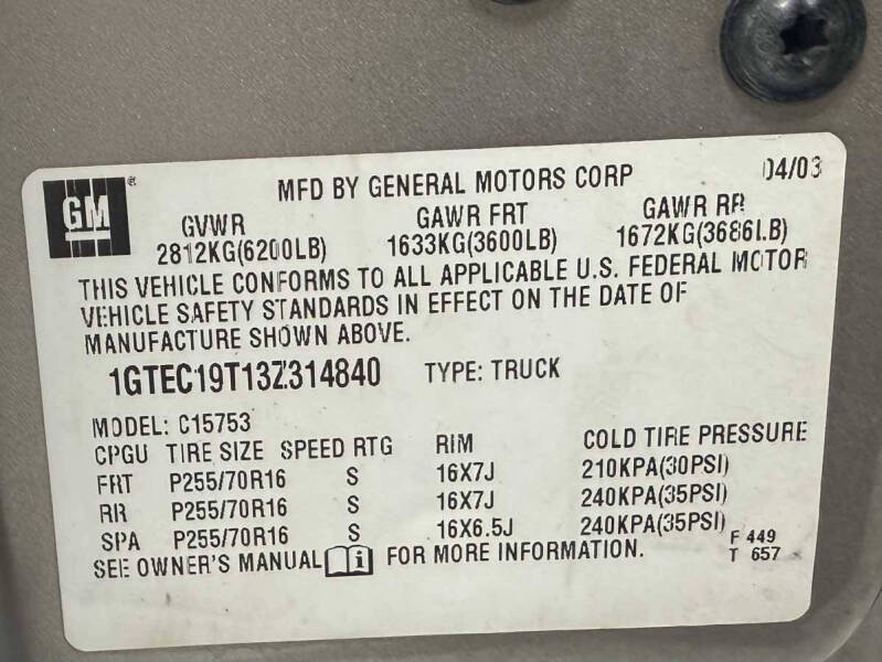 2003 GMC Sierra 1500