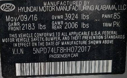 2017 Hyundai Elantra SE