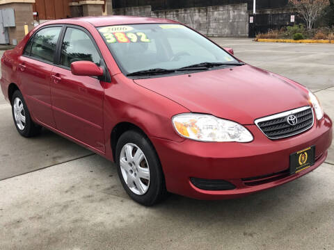 2006 Toyota Corolla for sale at Bayview Motor Club, LLC in Seatac WA