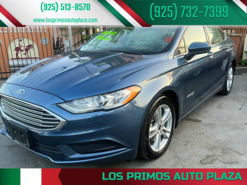 2018 Ford Fusion Hybrid for sale at Los Primos Auto Plaza in Brentwood CA