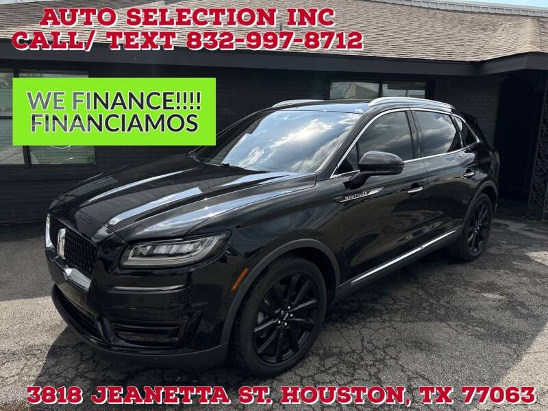 2020 Lincoln Nautilus for sale at Auto Selection Inc. in Houston TX
