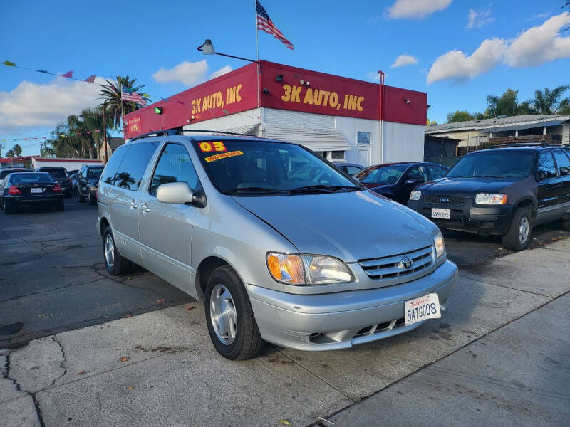 2003 Toyota Sienna for sale at 3K Auto in Escondido CA