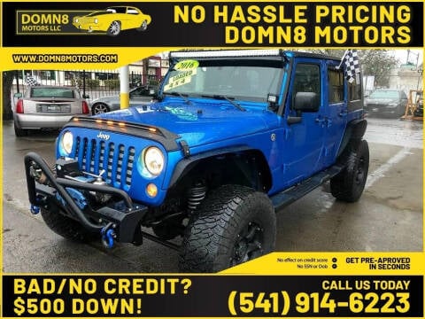 2016 Jeep Wrangler Unlimited for sale at Deals on Wheels of the Northwest LLC in Springfield OR