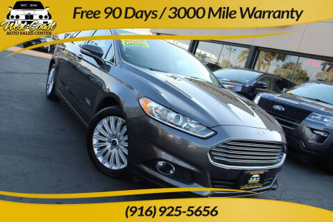 2016 Ford Fusion Energi for sale at West Coast Auto Sales Center in Sacramento CA