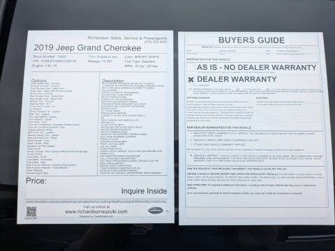 2019 Jeep Grand Cherokee Overland