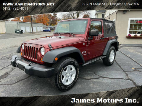 2008 Jeep Wrangler for sale at James Motors Inc. in East Longmeadow MA