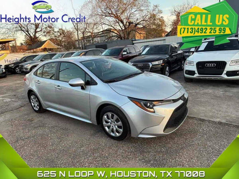 2021 Toyota Corolla for sale at Heights Motor Credit in Houston TX