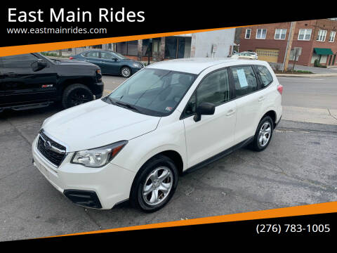 2017 Subaru Forester for sale at East Main Rides in Marion VA