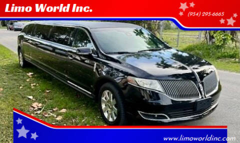 2015 Lincoln MKT Town Car for sale at Limo World Inc. in Seminole FL