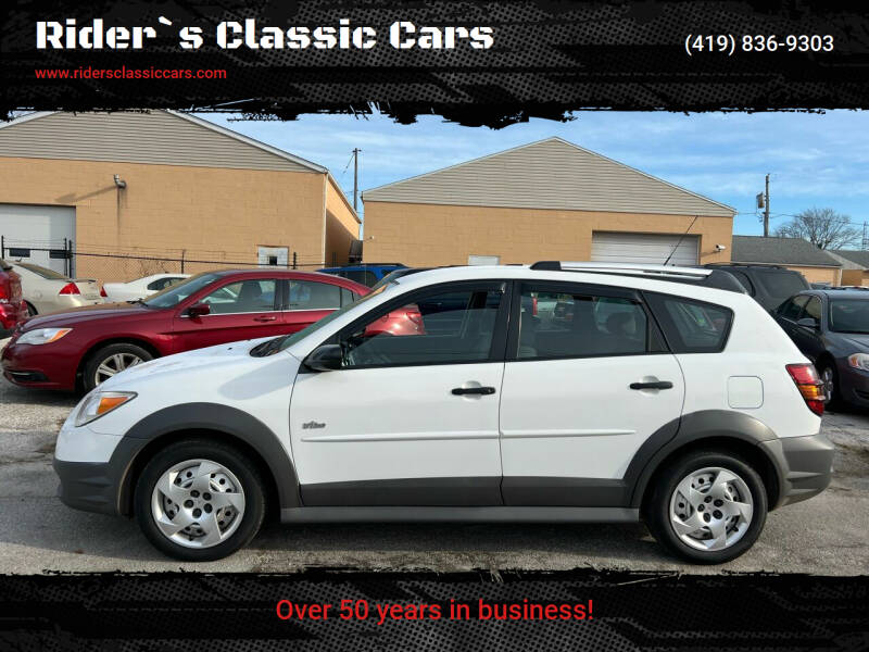 2008 Pontiac Vibe for sale at Rider`s Classic Cars in Millbury OH