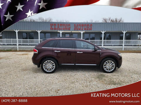 2012 Lincoln MKX for sale at KEATING MOTORS LLC in Sour Lake TX