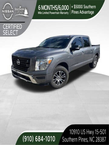2020 Nissan Titan for sale at PHIL SMITH AUTOMOTIVE GROUP - Pinehurst Nissan Kia in Southern Pines NC