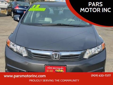 2012 Honda Civic for sale at PARS MOTOR INC in Pomona CA