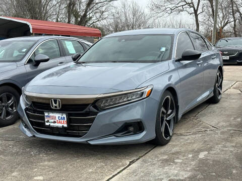 2021 Honda Accord for sale at USA Car Sales in Houston TX