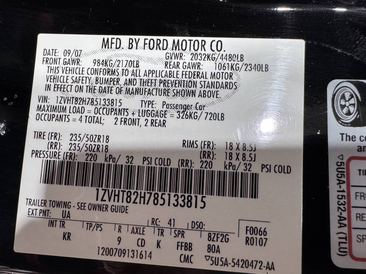 2008 Ford Mustang 66
