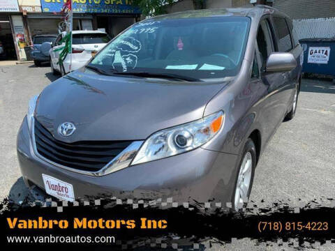 2011 Toyota Sienna for sale at Vanbro Motors Inc in Staten Island NY