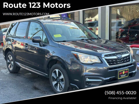 2017 Subaru Forester for sale at Route 123 Motors in Norton MA