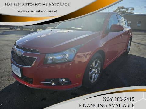 2012 Chevrolet Cruze for sale at Hansen Automotive & Storage in Escanaba MI