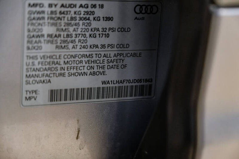 2018 Audi Q7 2.0T quattro Premium Plus