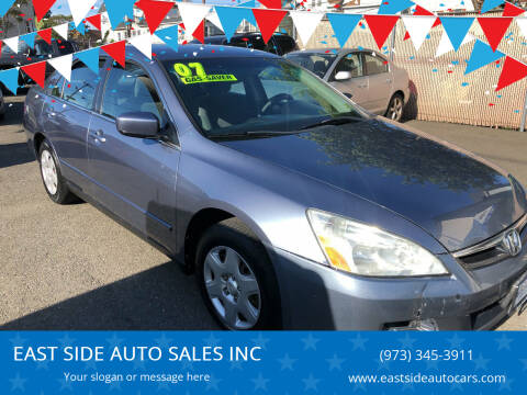 2007 Honda Accord for sale at EAST SIDE AUTO SALES INC in Paterson NJ