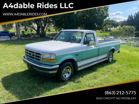 1995 Ford F-150 for sale at A4dable Rides LLC in Haines City FL