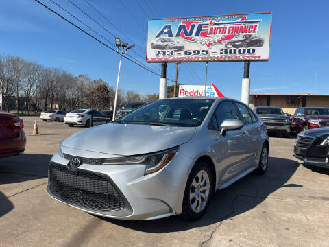 2021 Toyota Corolla for sale at ANF AUTO FINANCE in Houston TX