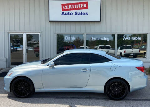 2010 Lexus IS 250C for sale at Certified Auto Sales in Des Moines IA