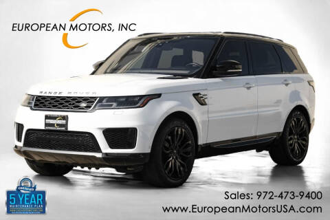 2019 Land Rover Range Rover Sport for sale at European Motors Inc in Plano TX