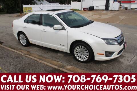 2010 Ford Fusion Hybrid for sale at Your Choice Autos in Posen IL