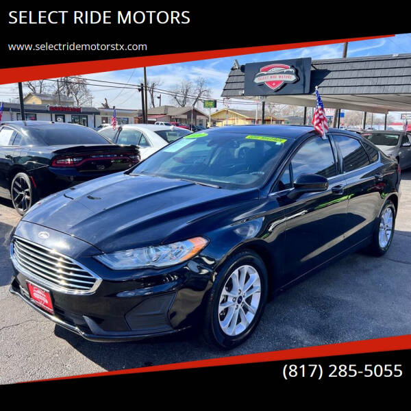 2020 Ford Fusion for sale at SELECT RIDE MOTORS in Arlington TX