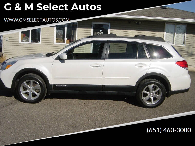 2013 Subaru Outback for sale at G & M Select Autos in Farmington MN