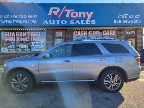 2014 Dodge Durango for sale at R Tony Auto Sales in Clinton Township MI