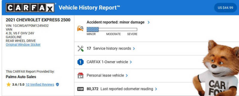 2021 Chevrolet Express 2500