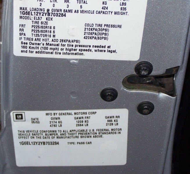 2000 Cadillac Eldorado ESC