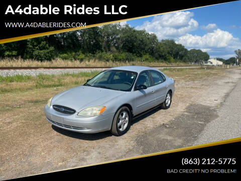 2003 Ford Taurus for sale at A4dable Rides LLC in Haines City FL