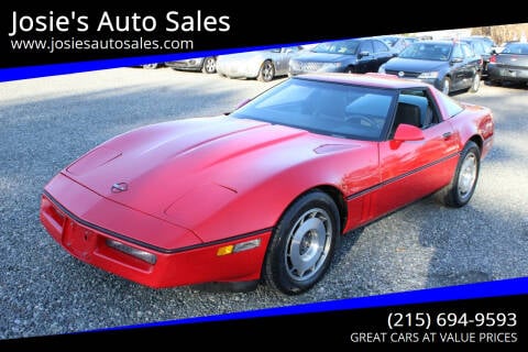 1987 Chevrolet Corvette for sale at Josie's Auto Sales in Gilbertsville PA