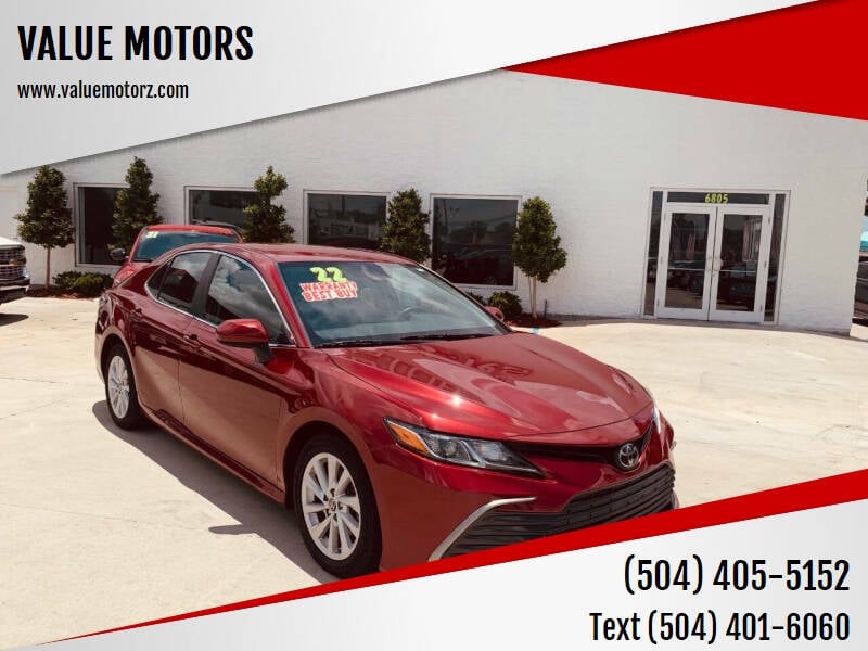 2022 Toyota Camry for sale at VALUE MOTORS in Marrero LA