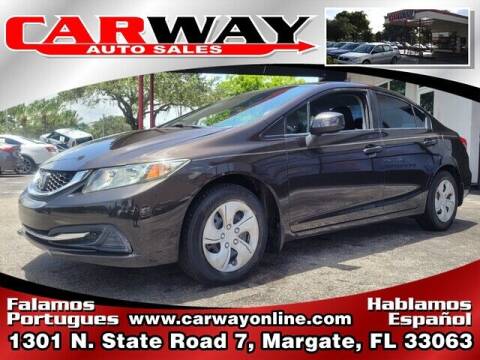 2013 Honda Civic for sale at CARWAY Auto Sales in Margate FL