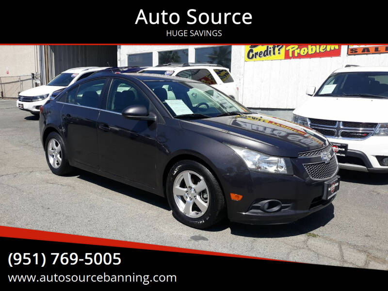 2014 Chevrolet Cruze for sale at Auto Source in Banning CA