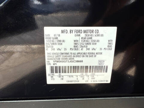 2018 Ford Explorer Sport