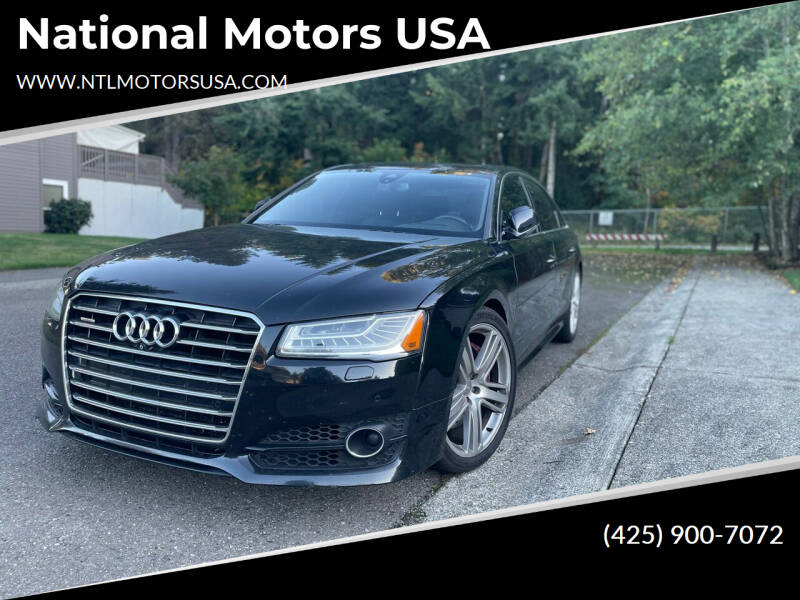 2016 Audi A8 L for sale at National Motors USA in Bellevue WA