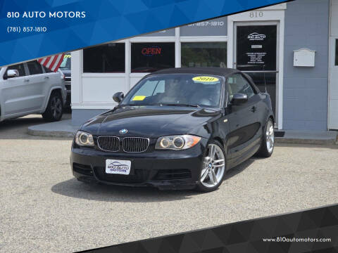 2011 BMW 1 Series for sale at 810 AUTO MOTORS in Abington MA