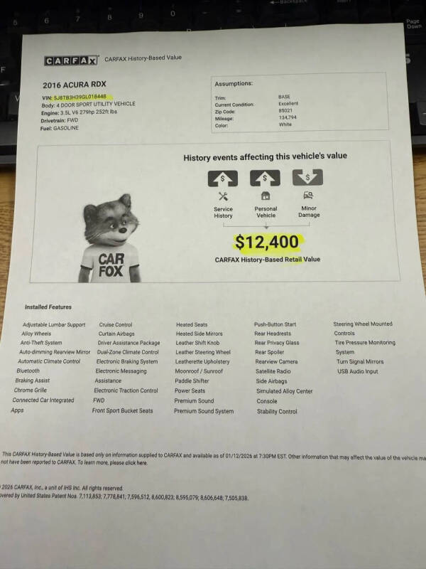 2016 Acura RDX