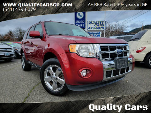 2012 Ford Escape for sale at Quality Cars in Grants Pass OR