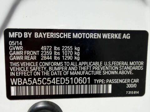 2014 BMW 5 Series 528i